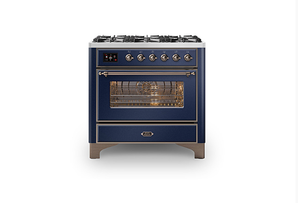 ILVE Majestic Milano 90cm Single 6 Burner Oven Dual Fuel - M096DNE3