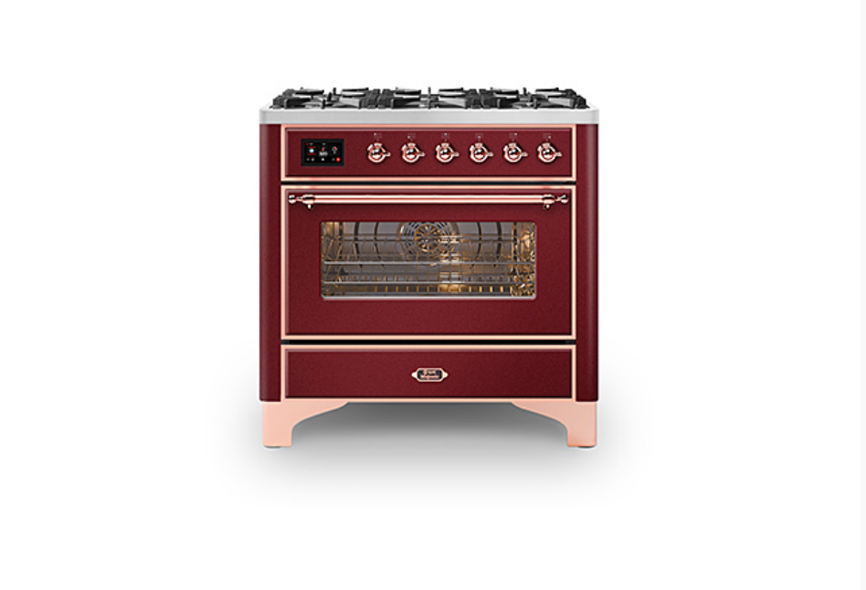 ILVE Majestic Milano 90cm Single 6 Burner Oven Dual Fuel - M096DNE3