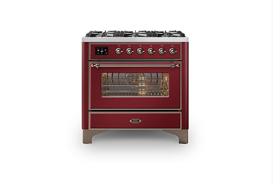 ILVE Majestic Milano 90cm Single 6 Burner Oven Dual Fuel - M096DNE3