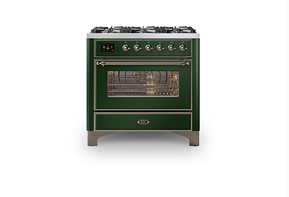 ILVE Majestic Milano 90cm Single 6 Burner Oven Dual Fuel - M096DNE3