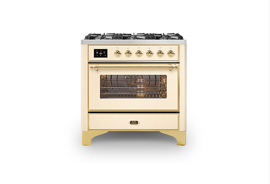 ILVE Majestic Milano 90cm Single 6 Burner Oven Dual Fuel - M096DNE3