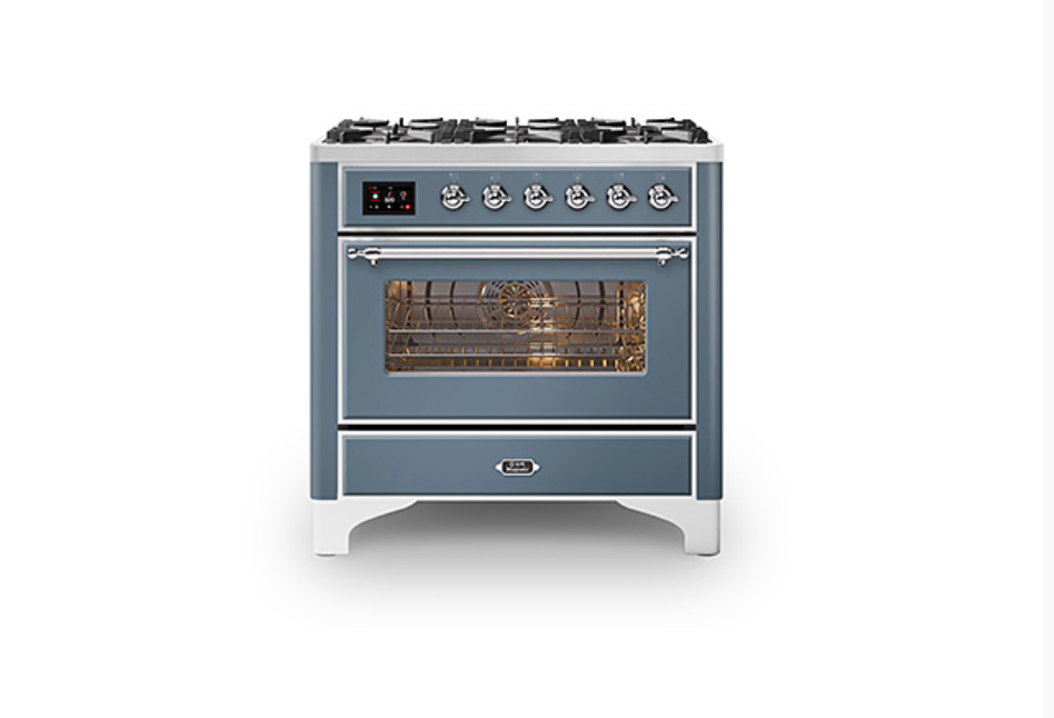 ILVE Majestic Milano 90cm Single 6 Burner Oven Dual Fuel - M096DNE3