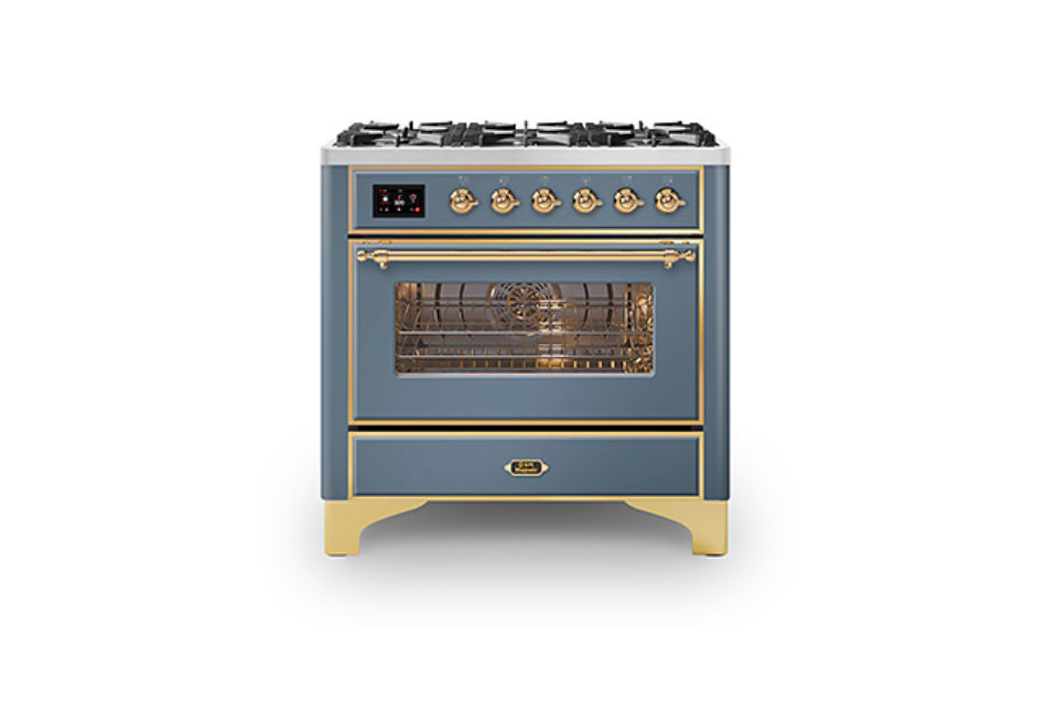 ILVE Majestic Milano 90cm Single 6 Burner Oven Dual Fuel - M096DNE3