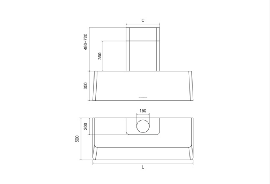ILVE Milano Traditional Hood 150 - AG-150