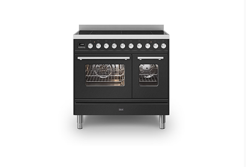 ILVE Roma  90cm Twin Induction Double Oven Range Cooker - PDI096WE3