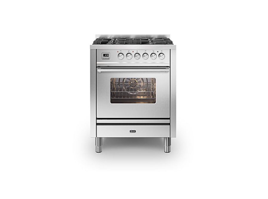 ILVE Roma 70cm 4 Burner Dual Fuel Range Cooker - P07-WE3