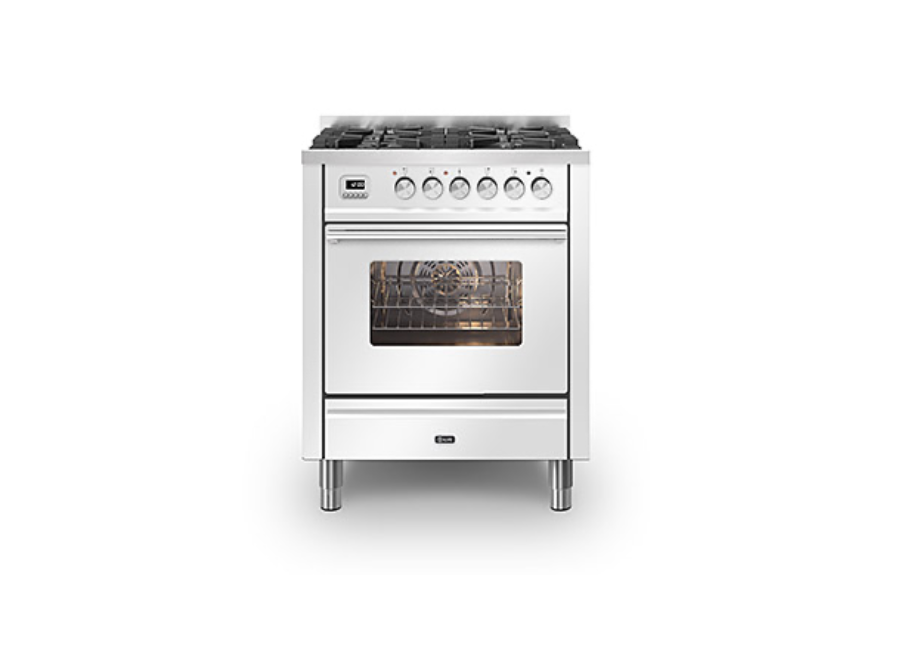 ILVE Roma 70cm 4 Burner Dual Fuel Range Cooker - P07-WE3