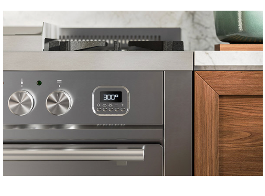 ILVE Roma 150cm Fry Top Double Dual Fuel Range Cooker - P15FWE3