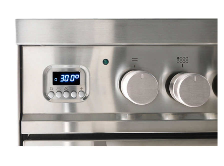 ILVE Roma 100cm Fry Top Double Dual Fuel Range Cooker - PD10FWE3