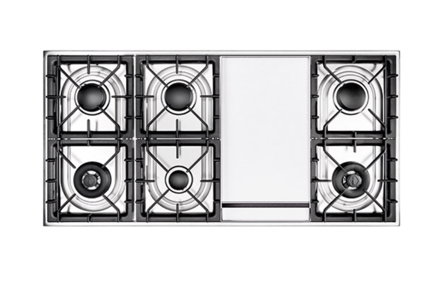 Ilve Roma 120 Fry-Top Dual Fuel Range Cooker - P12FWE3