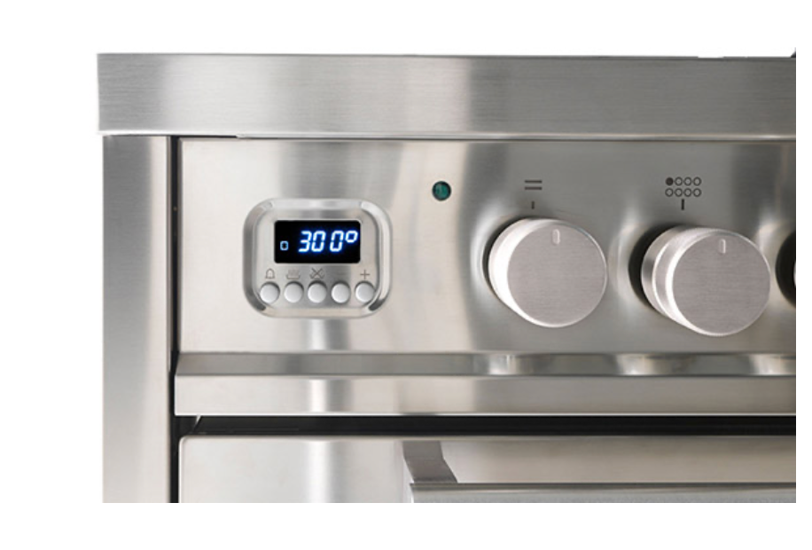 Ilve Roma 120 Fry-Top Dual Fuel Range Cooker - P12FWE3