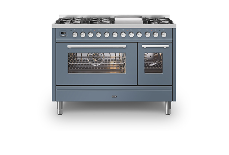 Ilve Roma 120 Fry-Top Dual Fuel Range Cooker - P12FWE3
