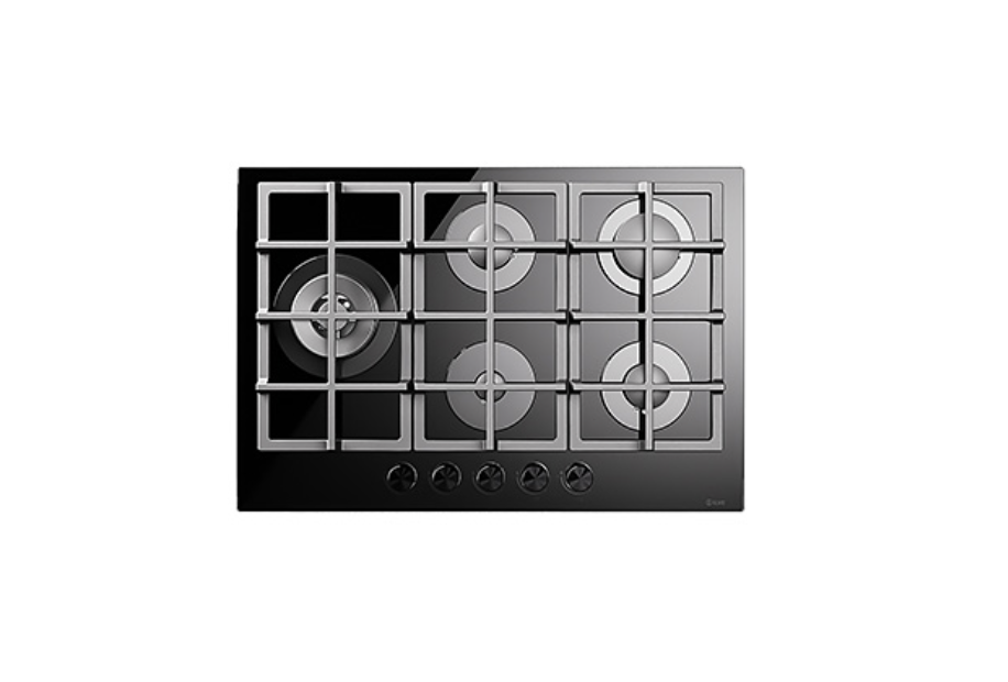 ILVE Nero 5 Burner Gas Hob 75cm - HCG75SCK