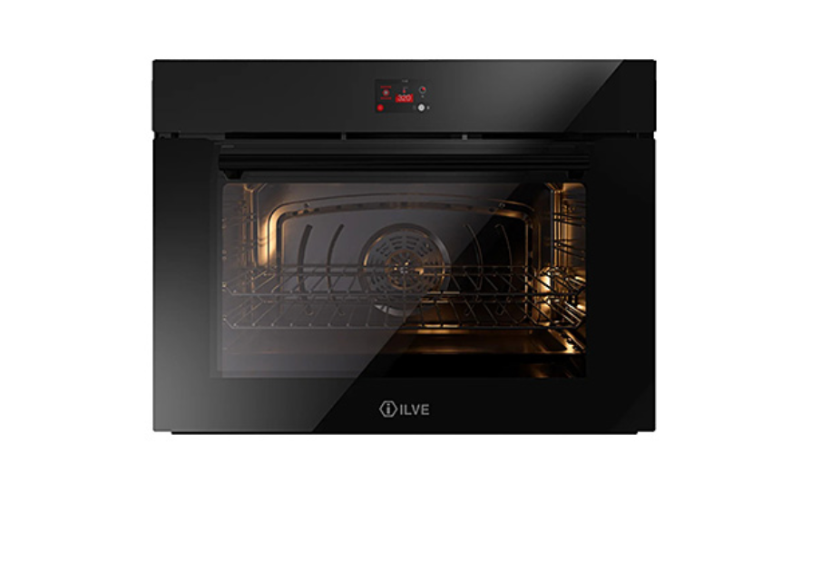 ILVE Nero 80cm black glass TFT built-in oven - OV80GT31