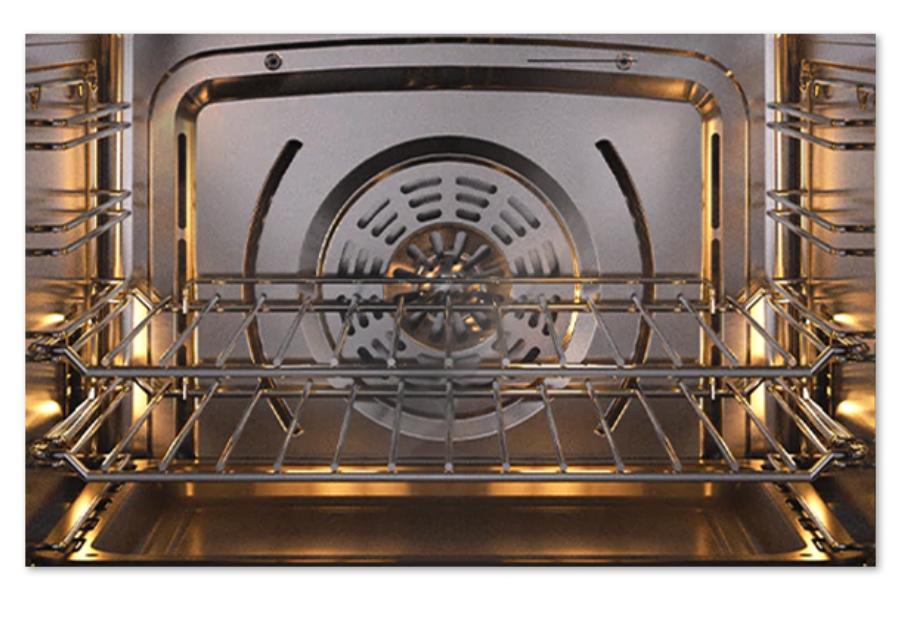 ILVE Nero 80cm black glass TFT built-in oven - OV80GT31