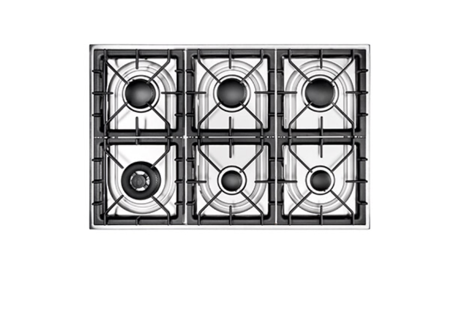 ILVE Roma 90cm 6 Burner Dual Fuel Range Cooker - P096-WE3