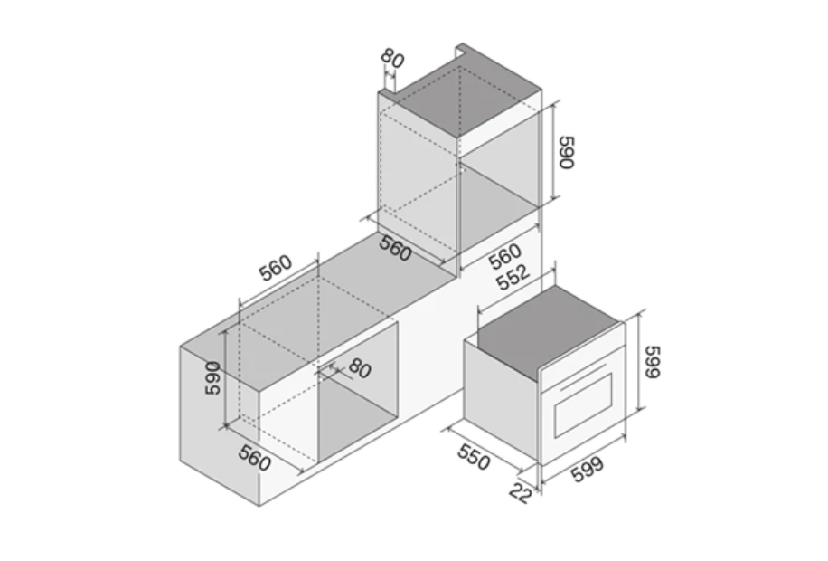 ILVE Panoramagic 60 TFT Built-In Oven  - OV60PMT3