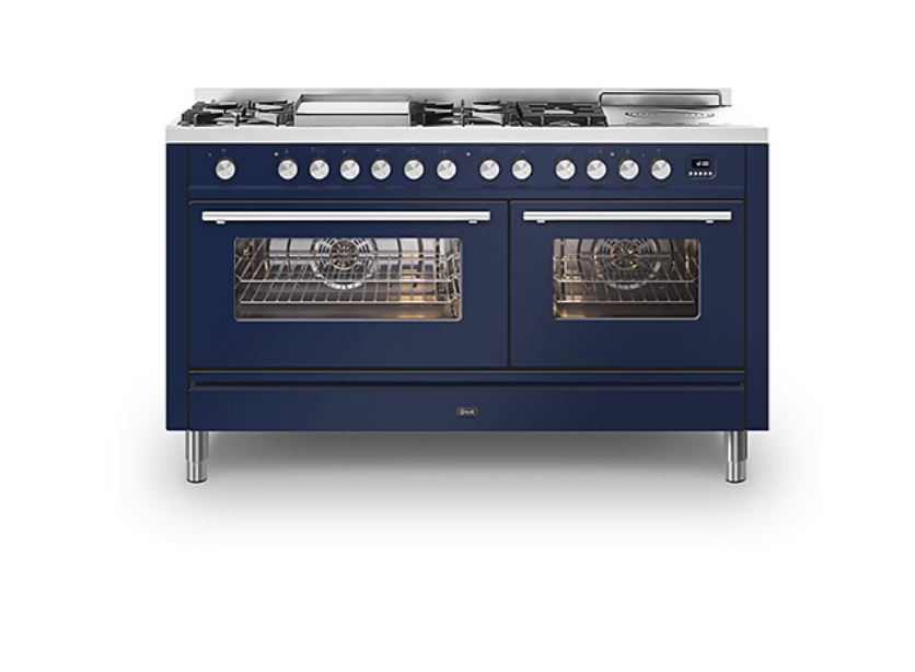 ILVE Roma 150 Fry-Top & Coup De Feu Dual Fuel Range Cooker