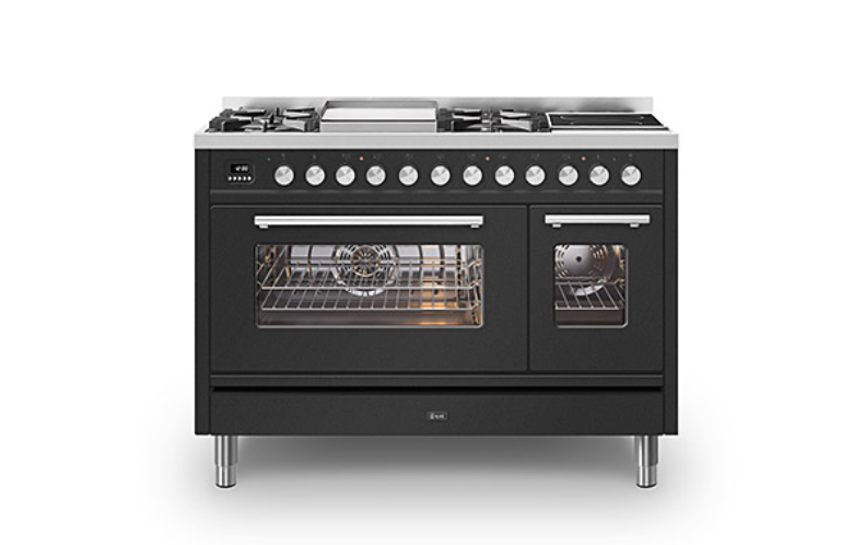 ILVE Roma 120 Fry-Top + 2-Zone Induction Range Cooker