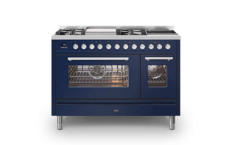 ILVE Roma 120 Fry-Top + 2-Zone Induction Range Cooker