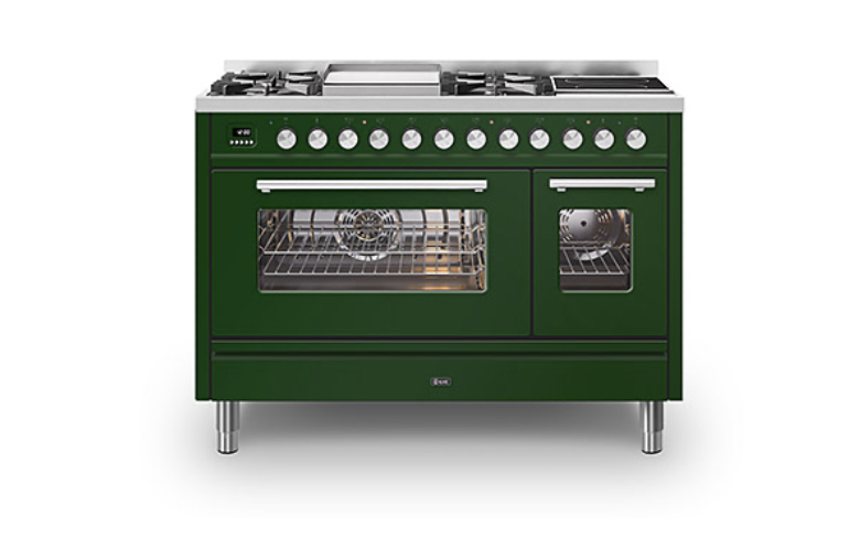 ILVE Roma 120 Fry-Top + 2-Zone Induction Range Cooker