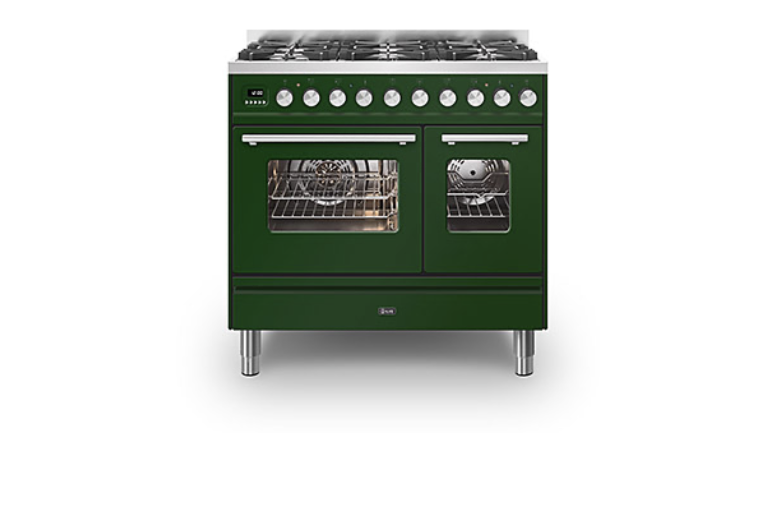 ILVE Roma 90 Twin 6-Burner Range Cooker - PD096WE3