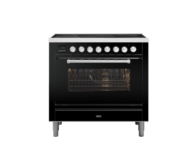 ILVE 90cm Roma Induction Single Oven Electric Range Cooker - PI096WE3