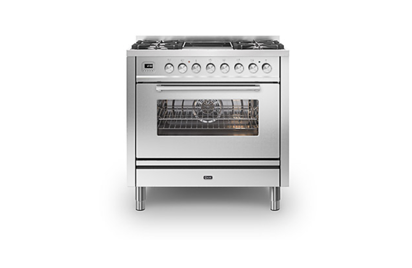 ILVE Roma 90 Single 2-Zone Induction Range Cooker - P09IWE3