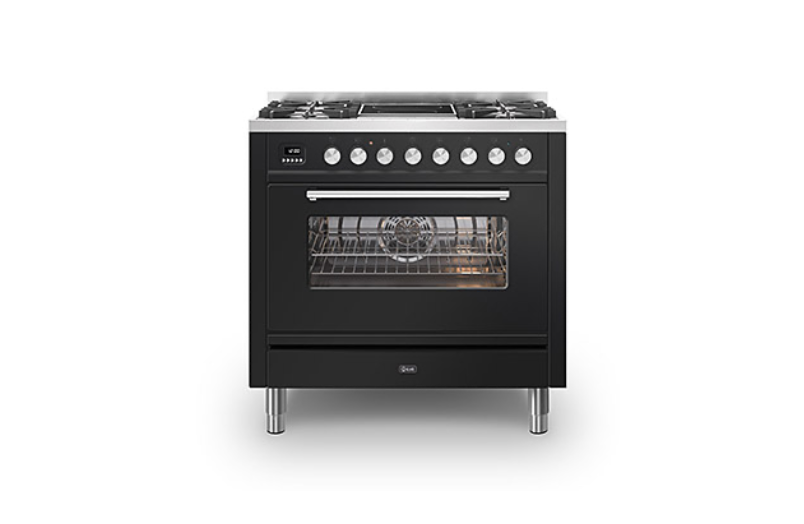 ILVE Roma 90 Single 2-Zone Induction Range Cooker - P09IWE3
