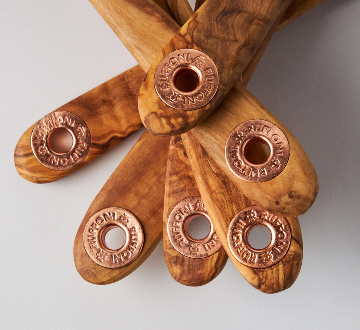 Ruffoni 6 Piece Set of Olivewood Utensils