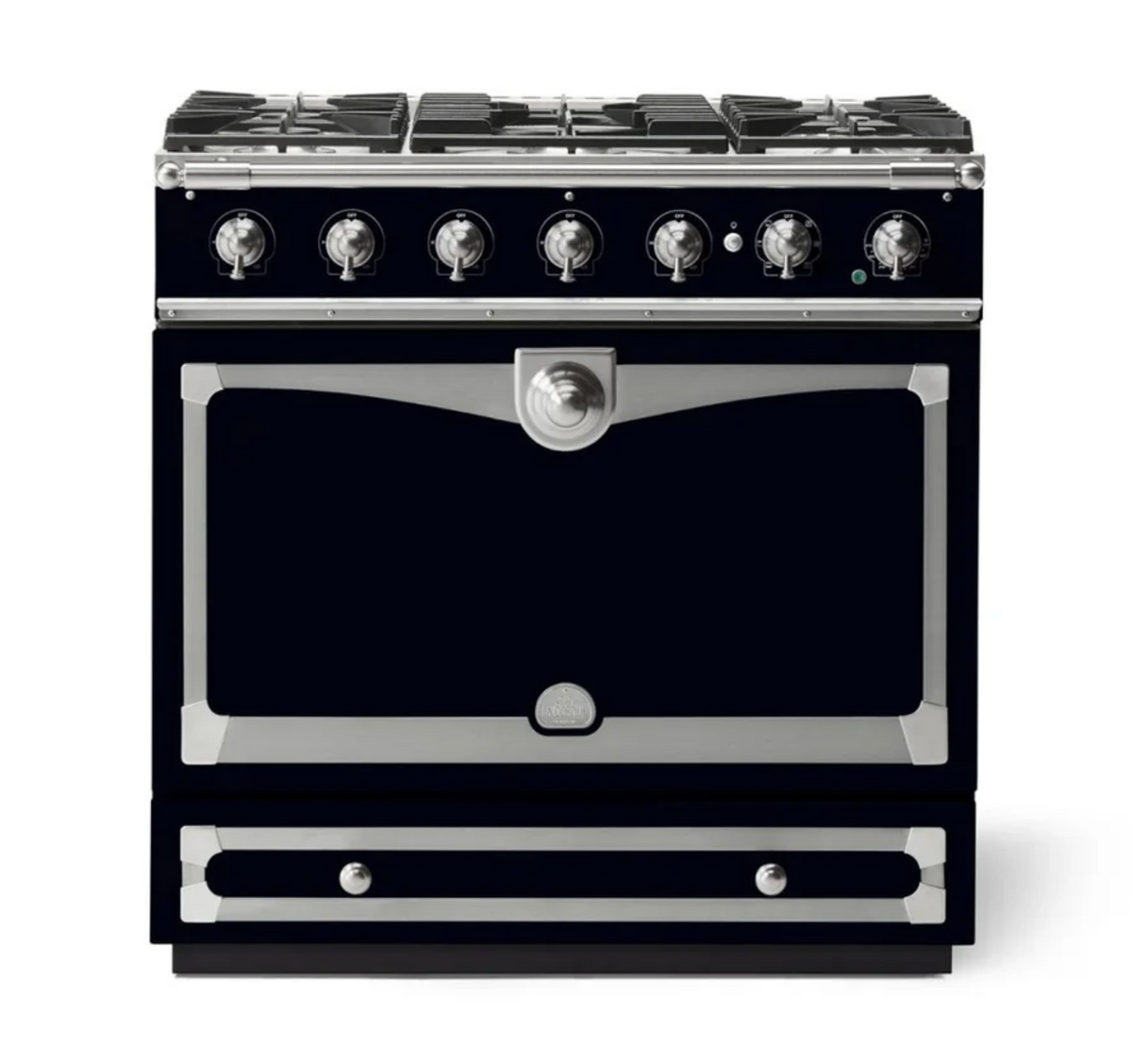 La Cornue Cornufé 90 Albertine Dual Fuel Range Cooker - Black Gloss