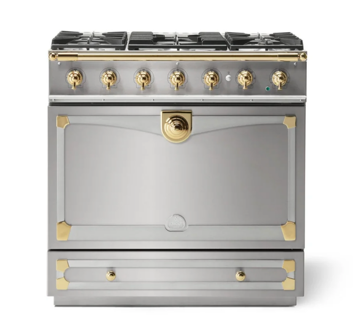 La Cornue Cornufé 90 Albertine Dual Fuel Range Cooker - Stainless Steel