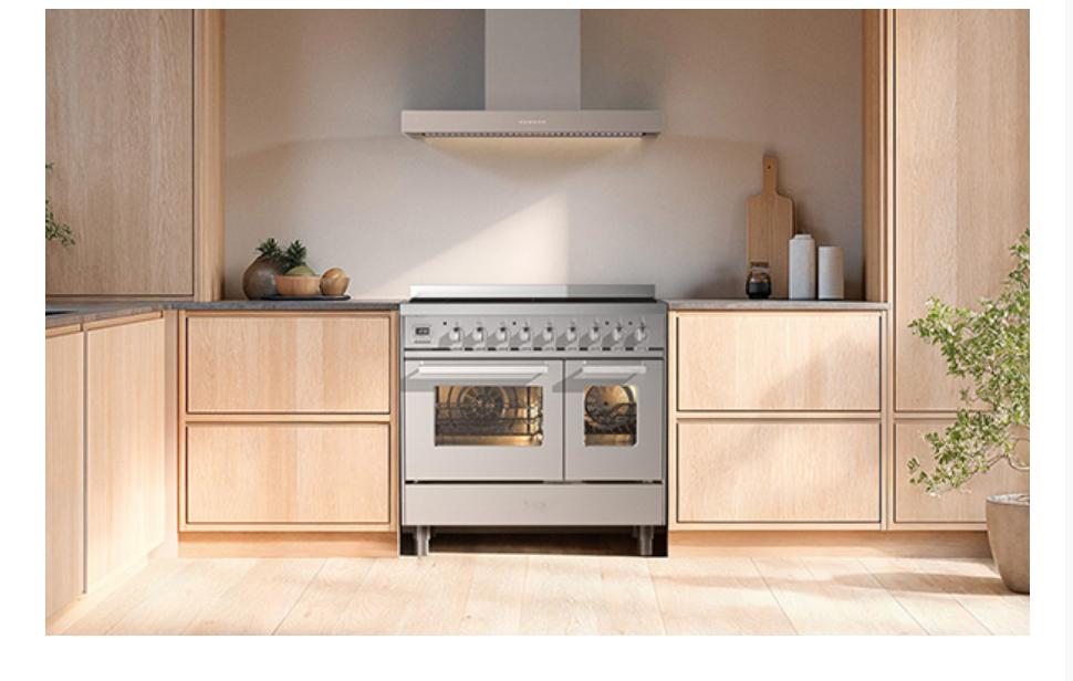 ILVE Pro-Line 90 Twin Induction Range Cooker