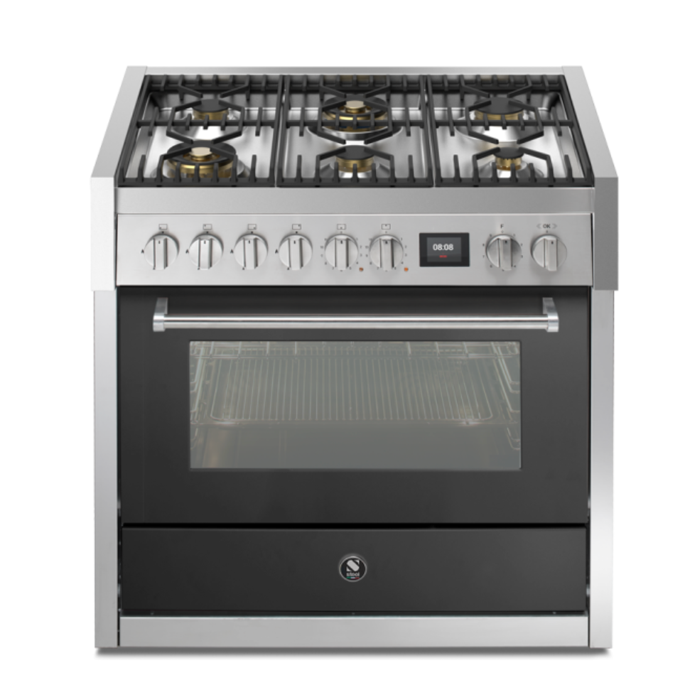 Steel Cucine Genesi 90cm Single Oven Range Cooker - GQ9S-6W