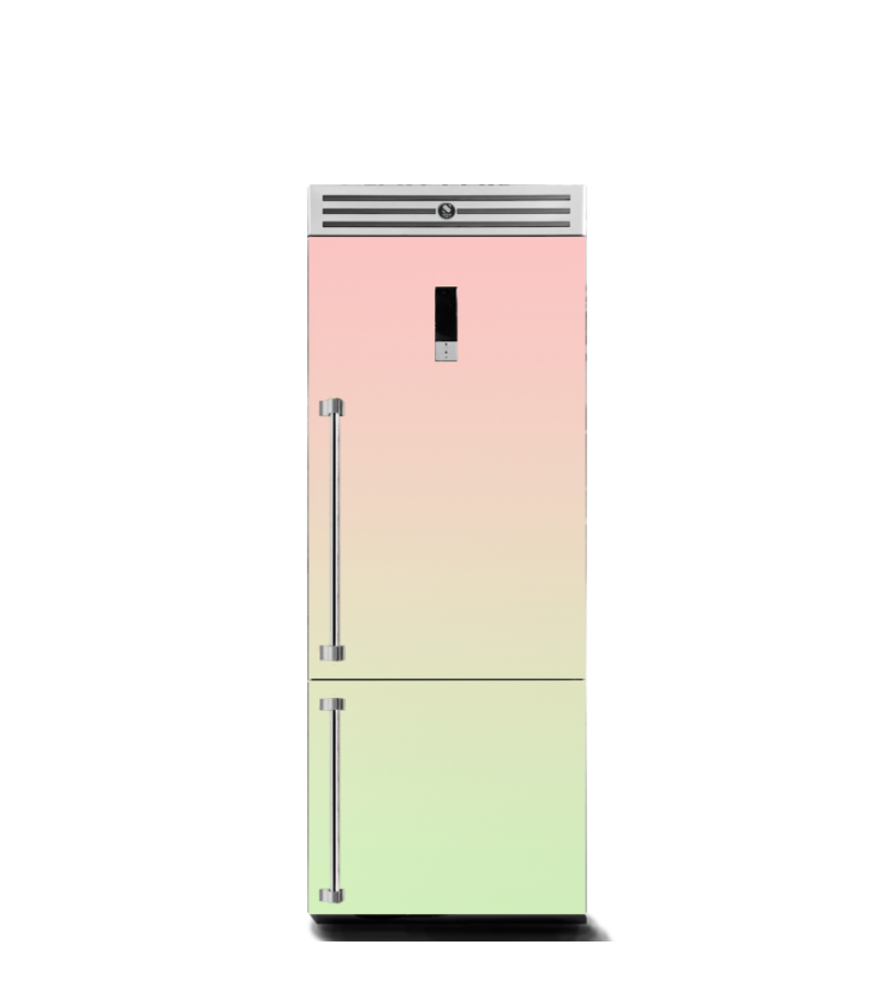 Steel Cucine Ascot 76 Combi Free Standing Fridge Freezer - AQFR-7