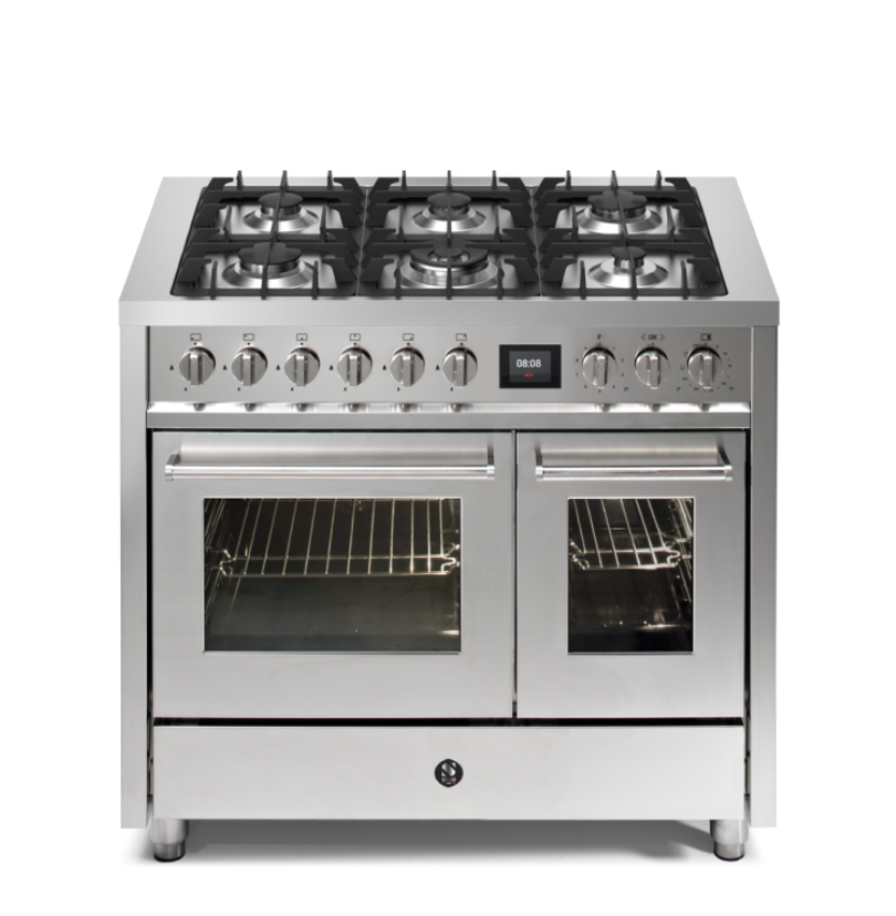 Steel Cucine Enfasi 100cm Double Oven Range Cooker - EQ10FF-6