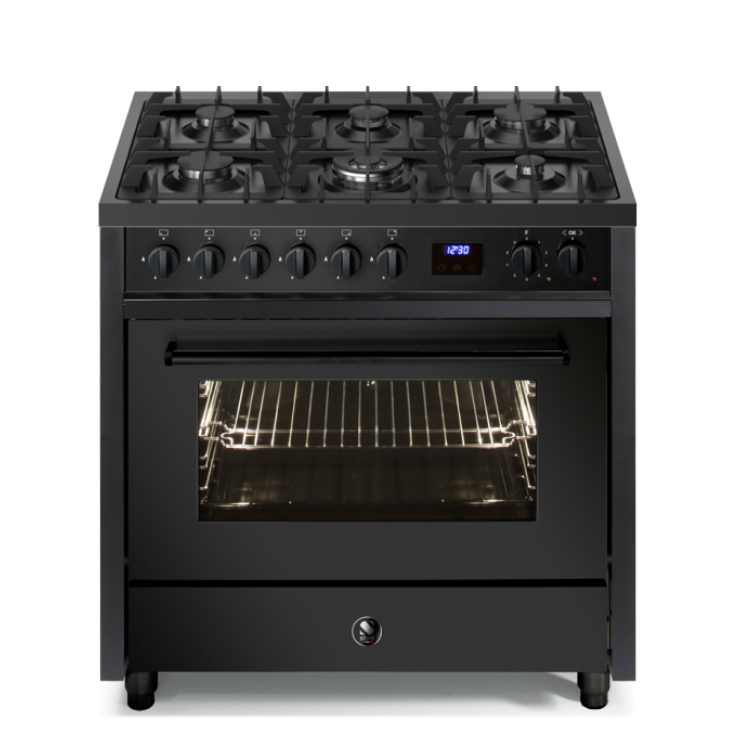 Steel Cucine Enfasi Pulse All Black 90 Range Cooker - EP9F-6 NF