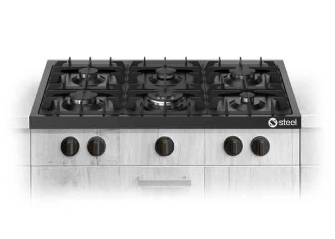 Steel Cucine Enfasi Hobs Design40 All Black - E9P-6 NF