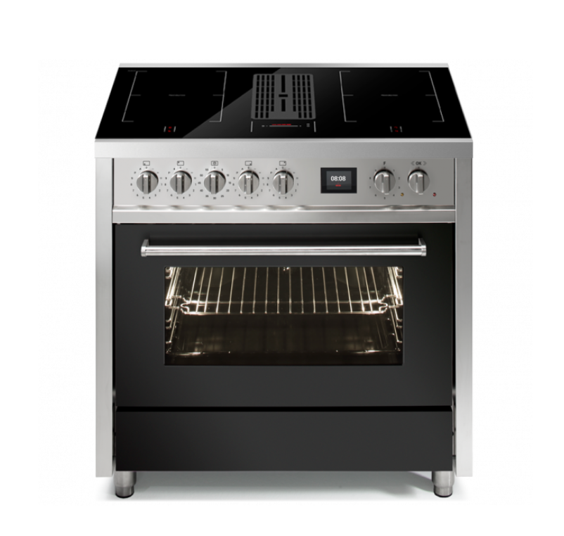Steel Cucine Enfasi 90 Mistral Induction Range Cooker - EQ9F-4FIKW