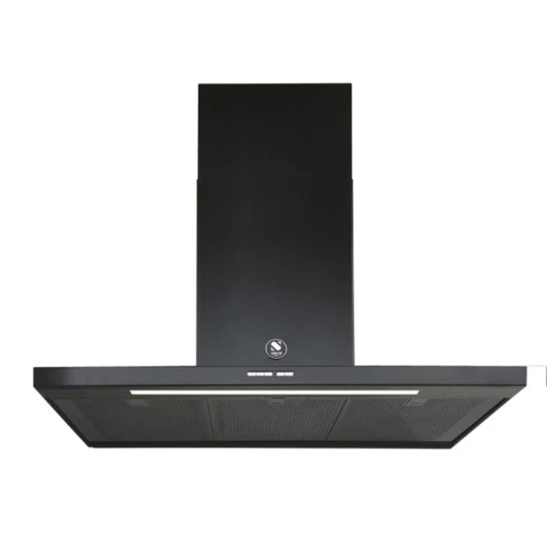 Steel Cucine Enfasi 90cm Wall Extraction Hood - All Black - EKL90 NF