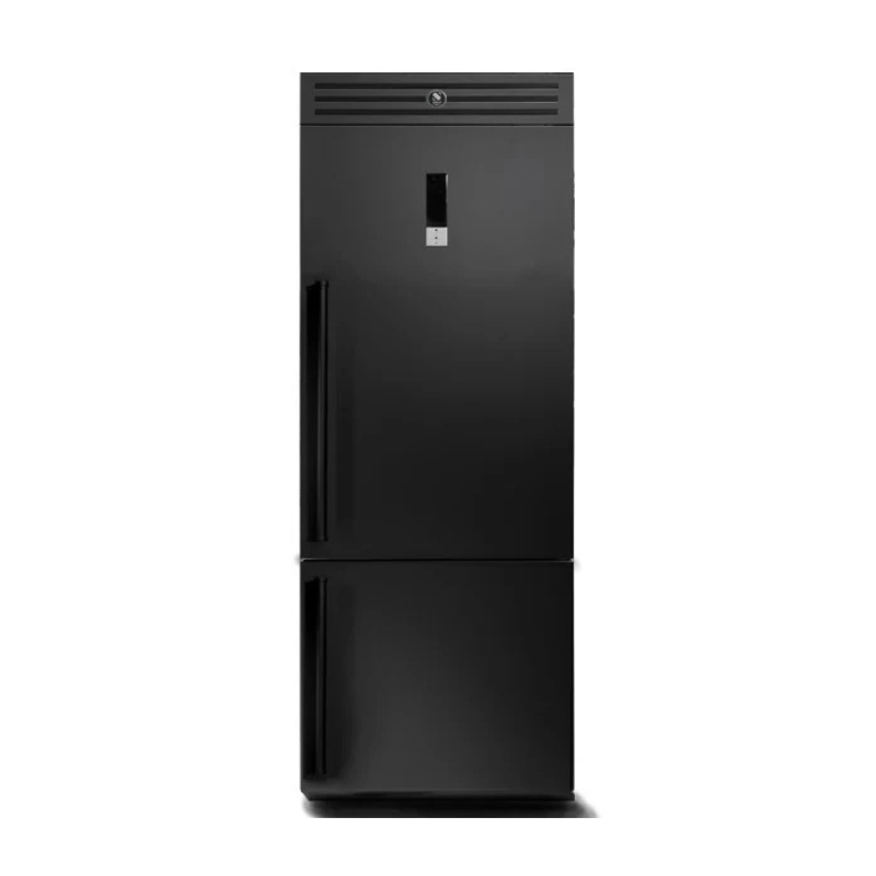 Steel Cucine Enfasi 76 Combi Freestanding Fridge Freezer All Black - EQFR-7