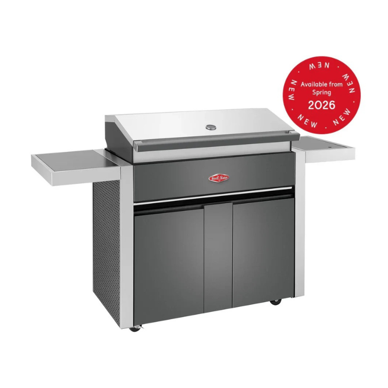 BeefEater 1700 Series - 5 Burner BBQ & Side Burner Trolley