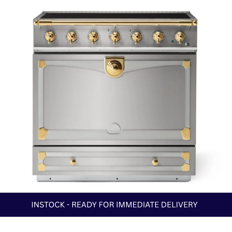 La Cornue Cornufé 90 Albertine Induction Range Cooker - Stainless Steel
