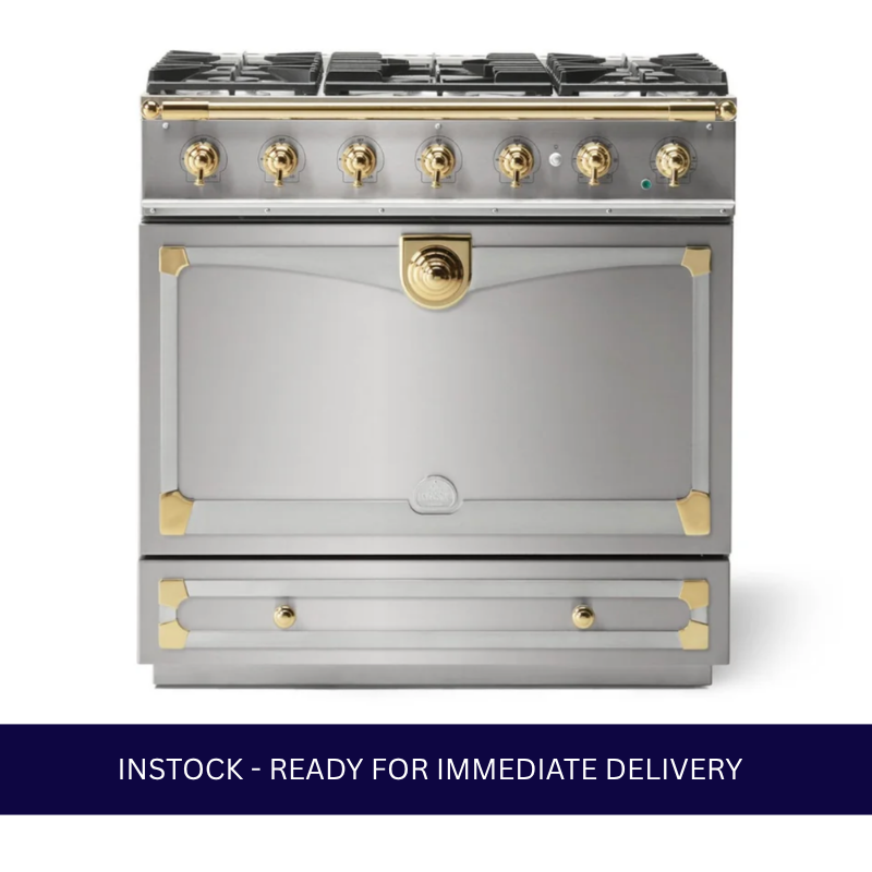 La Cornue Cornufé 90 Albertine Dual Fuel Range Cooker - Stainless Steel