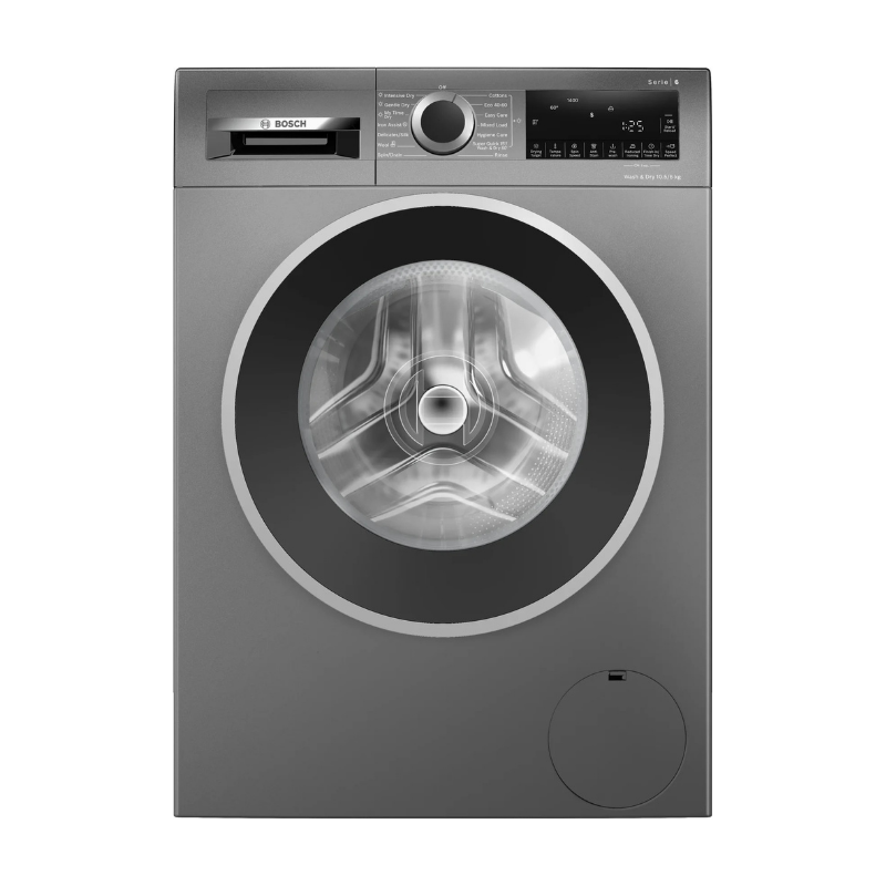 Bosch Series 6 Washer dryer 10.5/6 kg max. 1400 rpm, Cast iron grey - WNG254R1GB