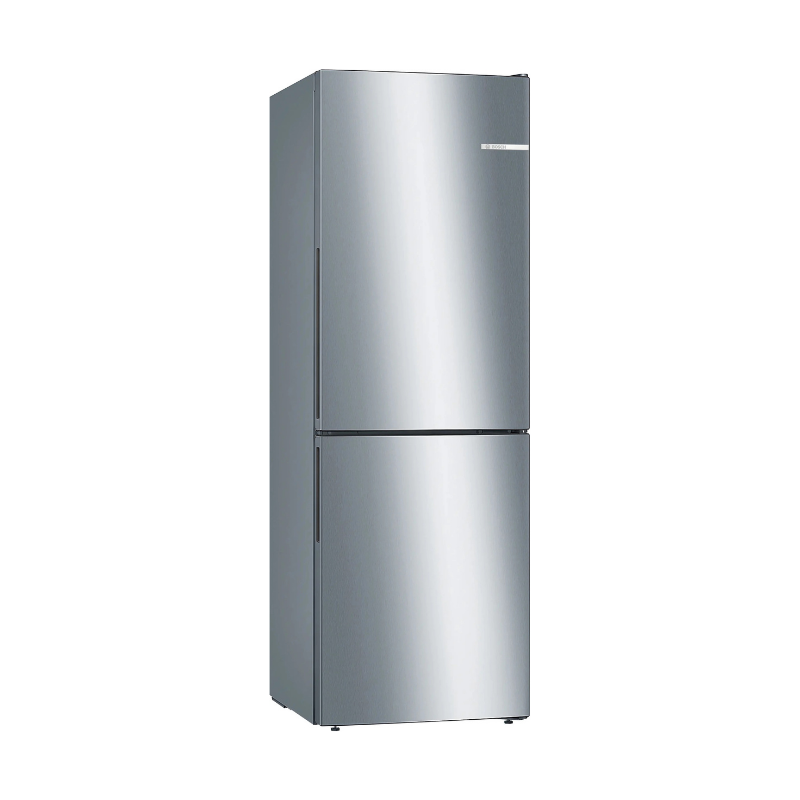 Bosch Series 4 Free-standing fridge-freezer Stainless steel look - KGV33VLEAG