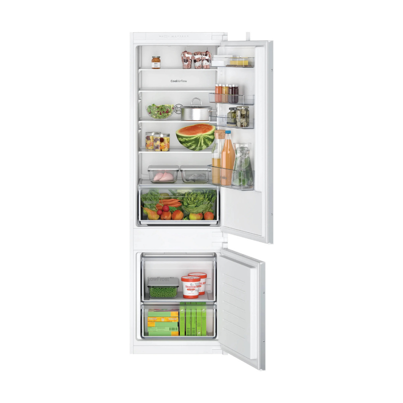 Bosch Series 2 Built-in fridge-freezer with freezer at bottom 177.2 x 54.1 cm - KIV87NSE0G