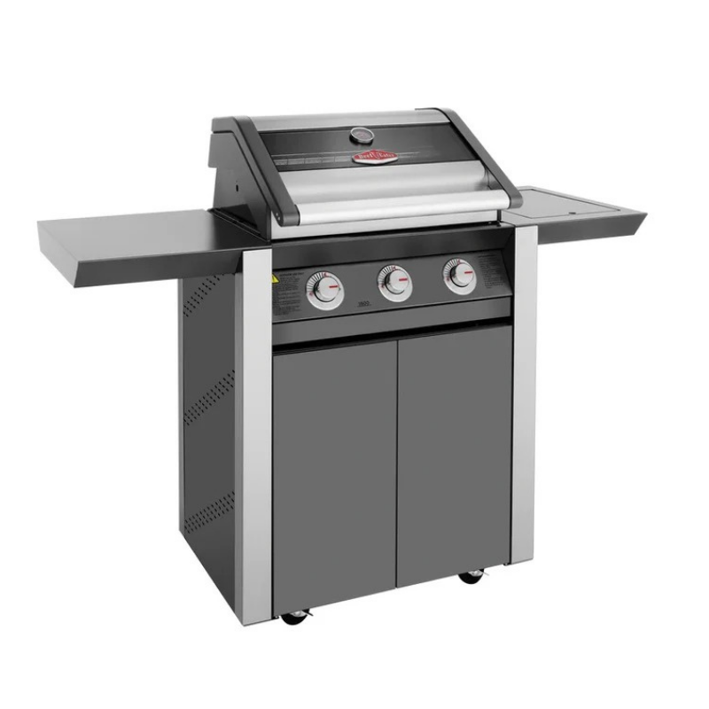 BeefEater 1600E Series - 3 Burner BBQ & Side Burner Trolley