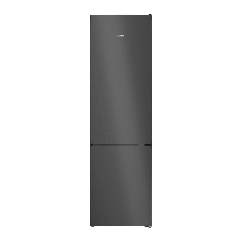 Siemens iQ300 Free-standing fridge-freezer with freezer at bottom 203 x 60 cm Brushed black steel antiFingerprint - KG39NVXBG