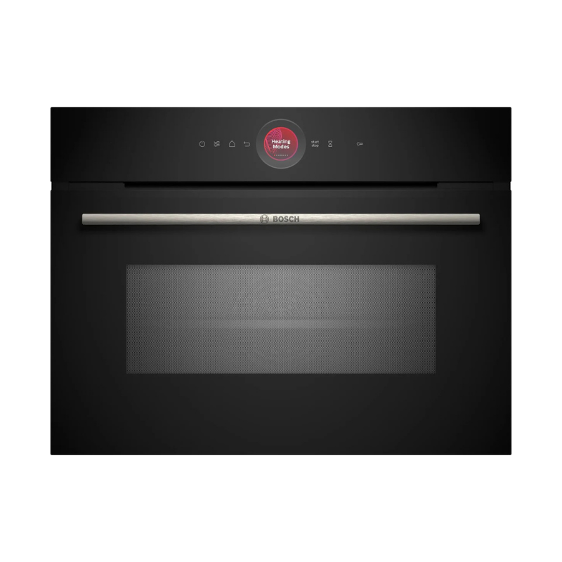 Bosch Series 8 Built-in compact oven with microwave function 60 x 45 cm Black - CMG7241B1B